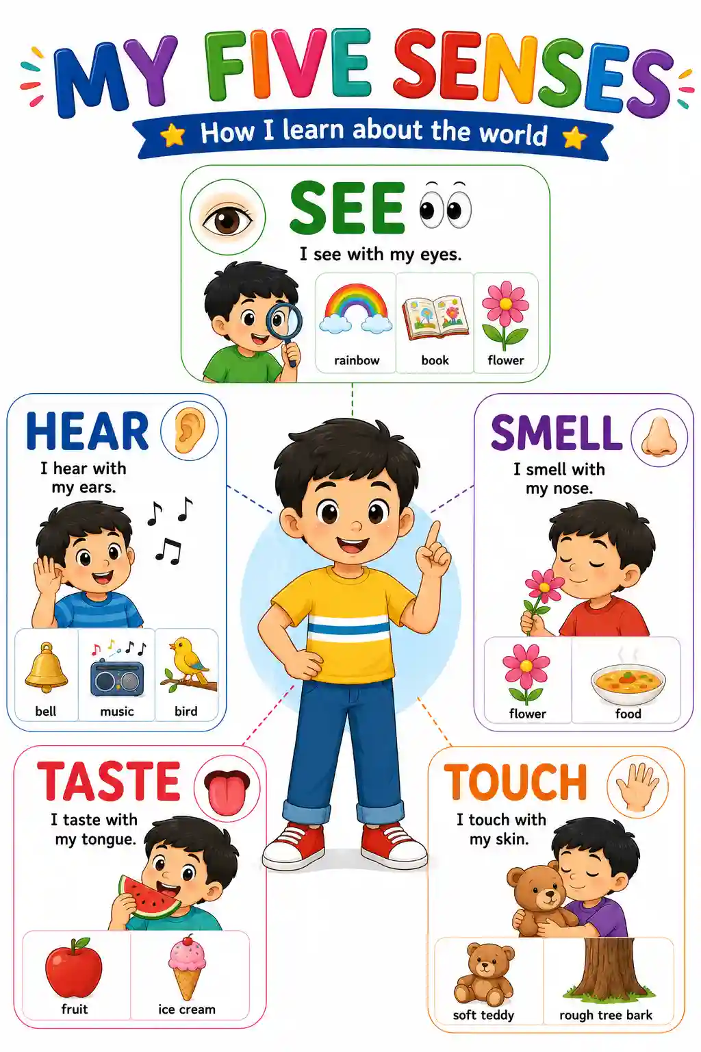 UKG EVS My Five Senses Chart Preview