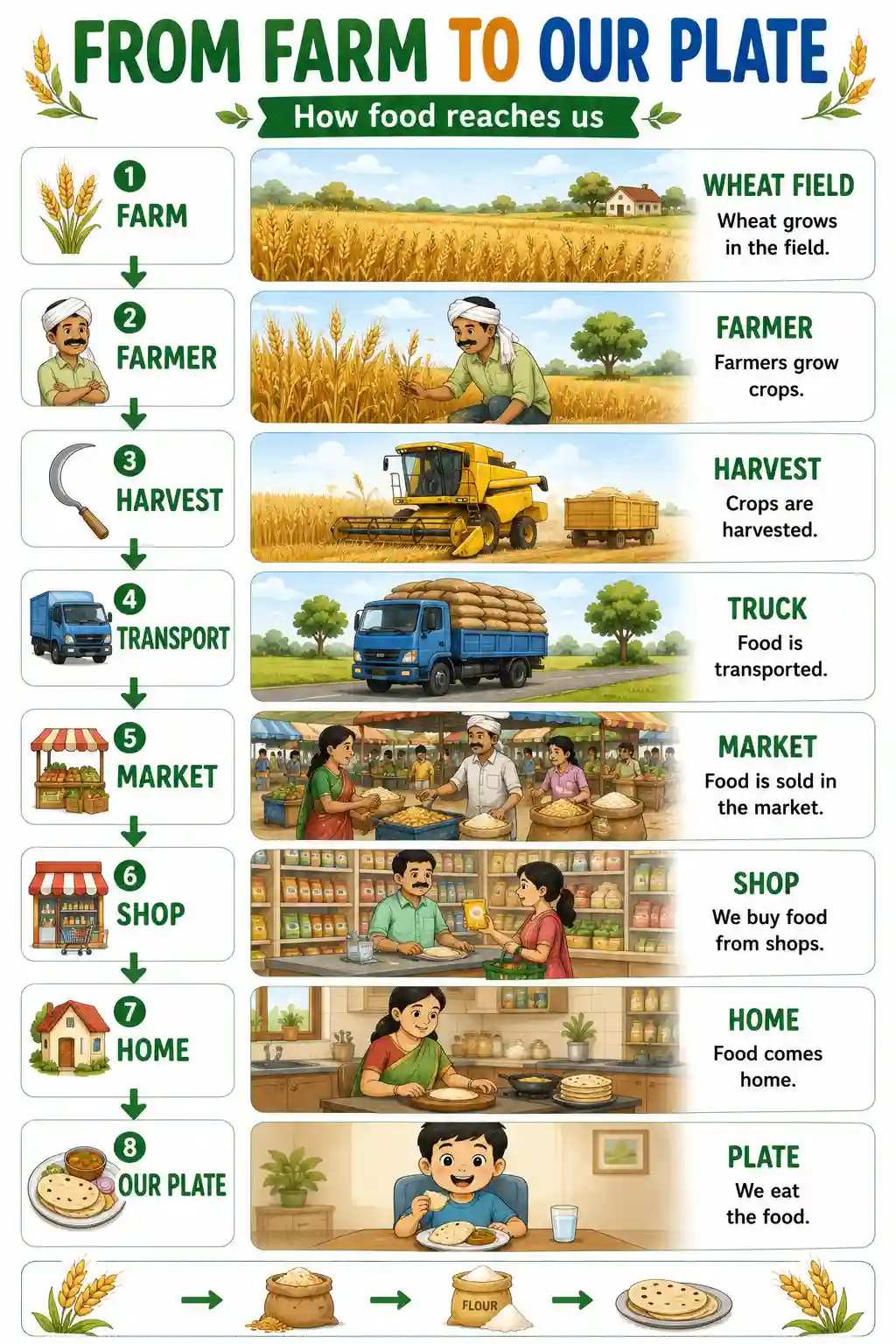 Class 2 EVS From Farm to Our Plate Supply Chain Chart Preview