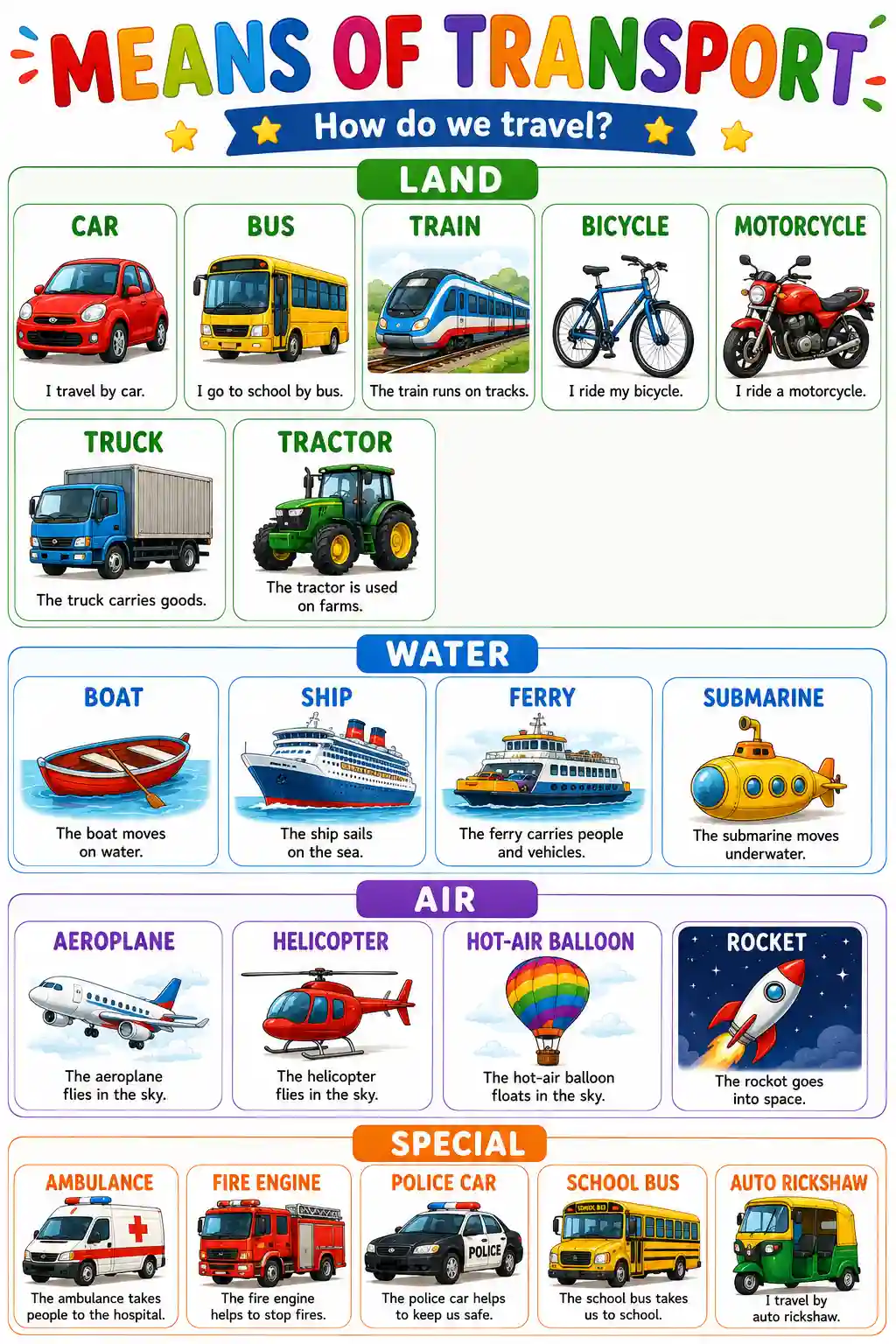 UKG EVS Means of Transport Chart Preview