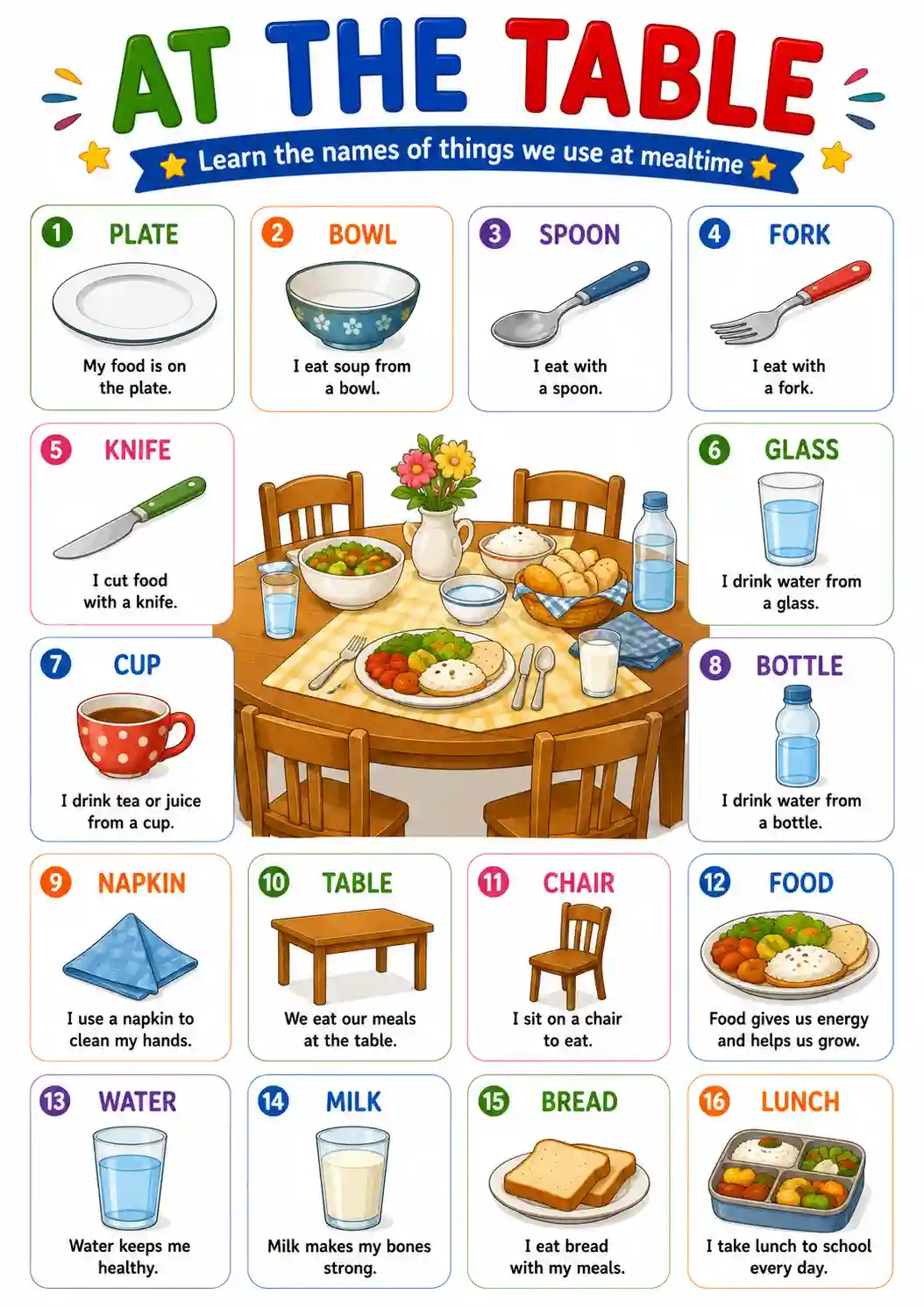 LKG EVS At The Table Mealtime Objects Chart Preview
