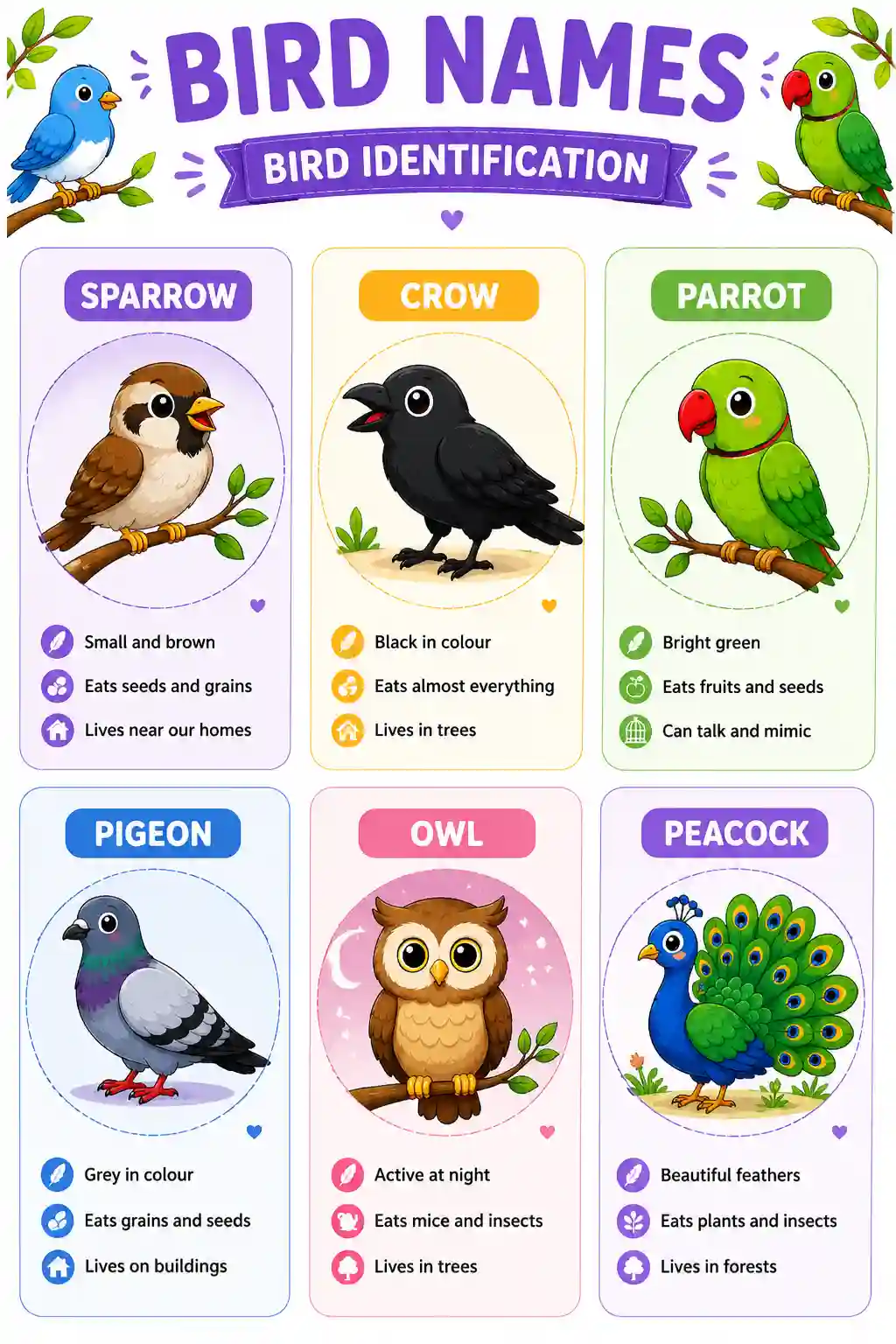 Bird Identification Chart