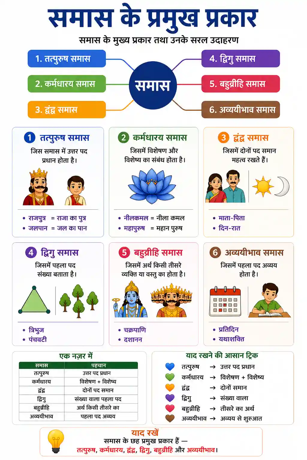 Hindi Samas Types & Identification Chart