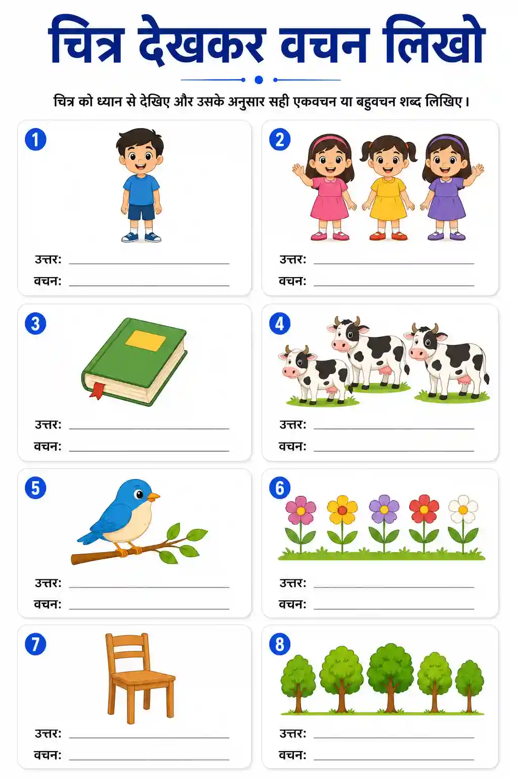 Chitra Dekhkar Vachan Likho Worksheet