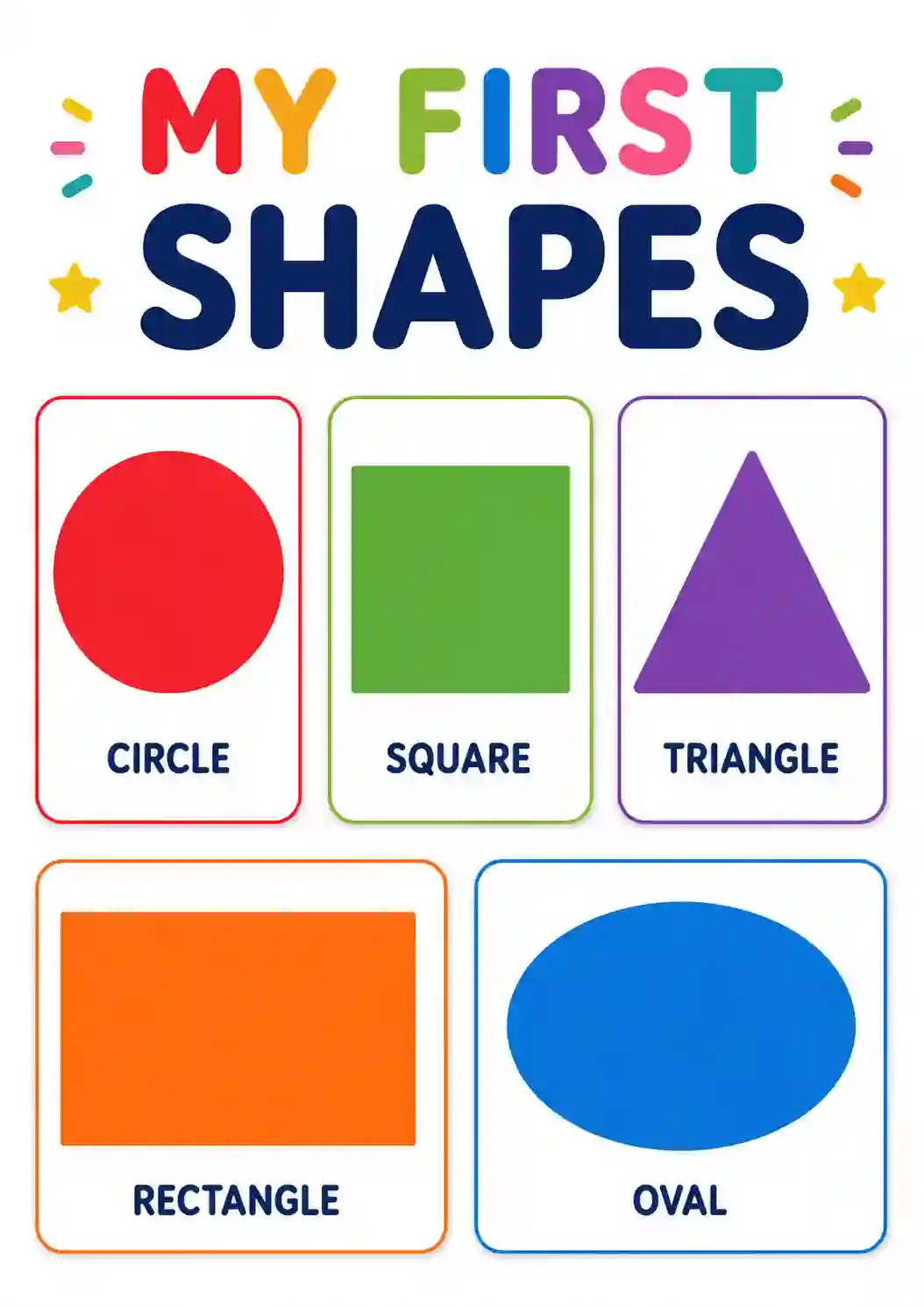 LKG Math 2D Shapes Chart