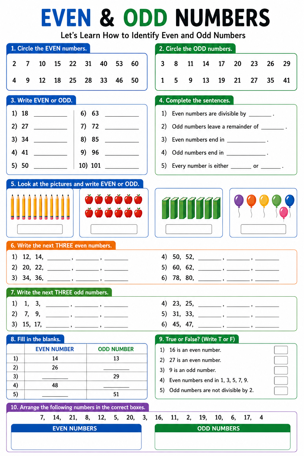 Even & Odd Numbers: Let's Learn How to Identify Even and Odd Numbers