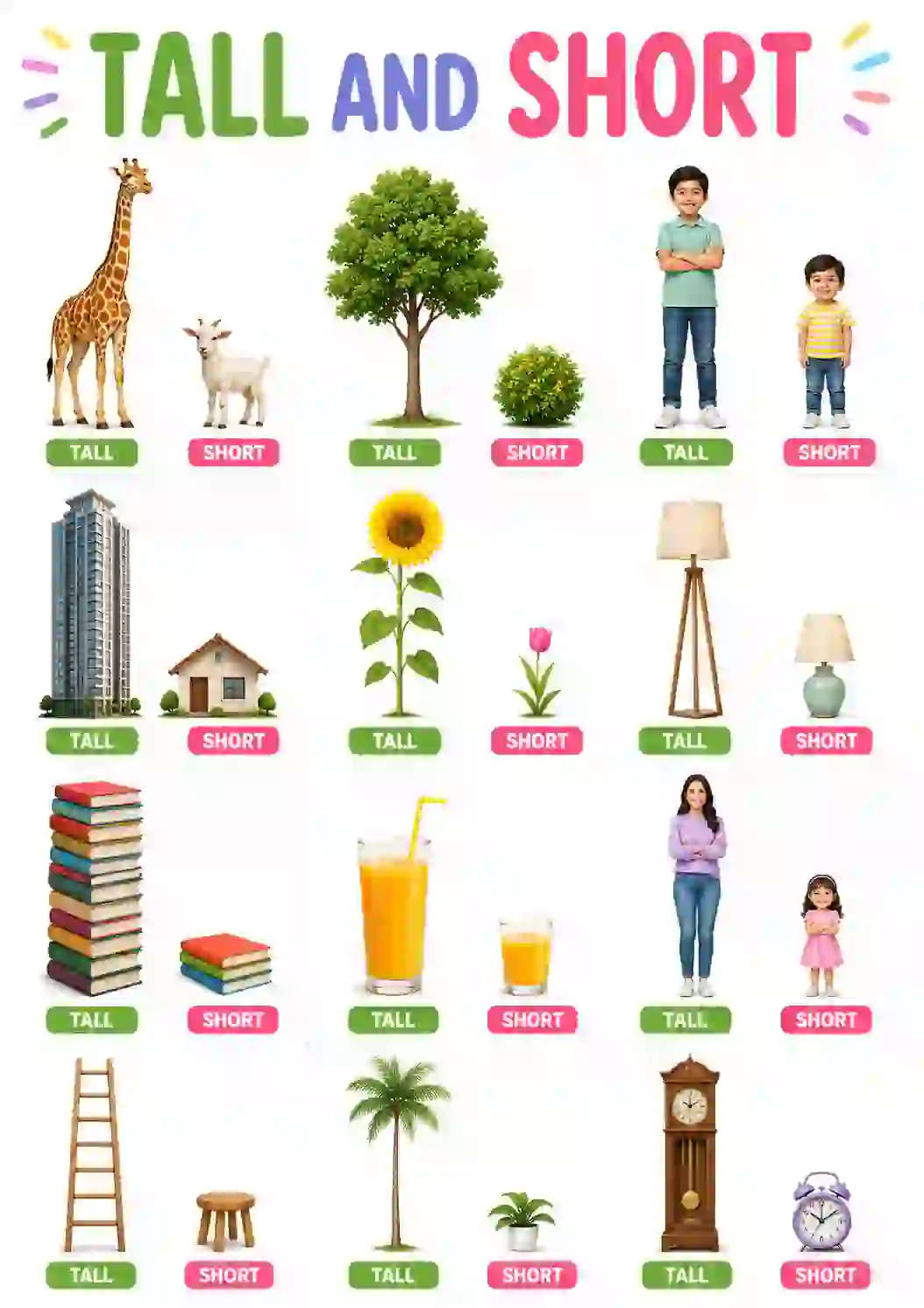 Tall and Short Chart