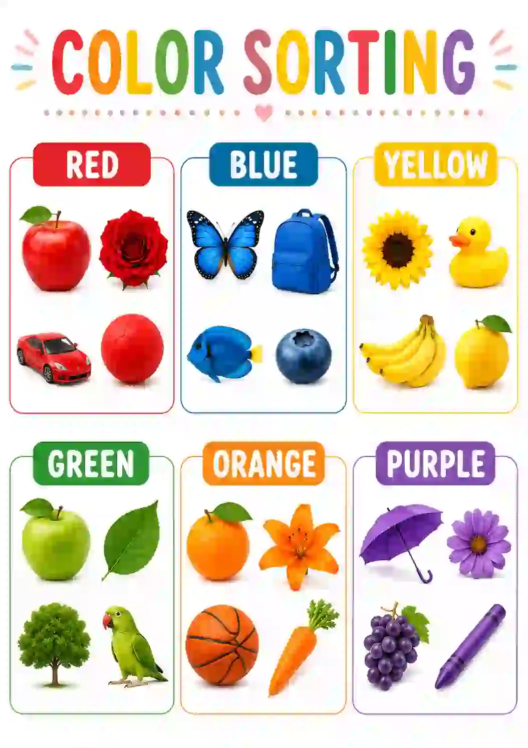 Color Sorting Chart (Nursery)