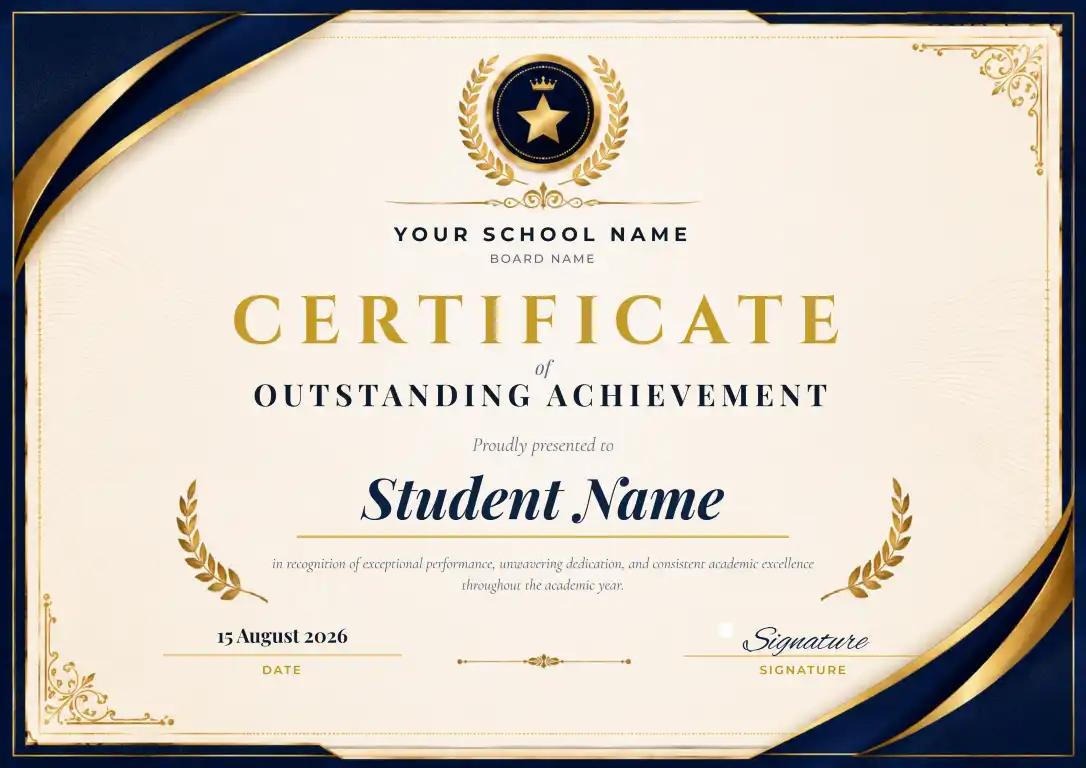 Student Achievement Certificate Design 4