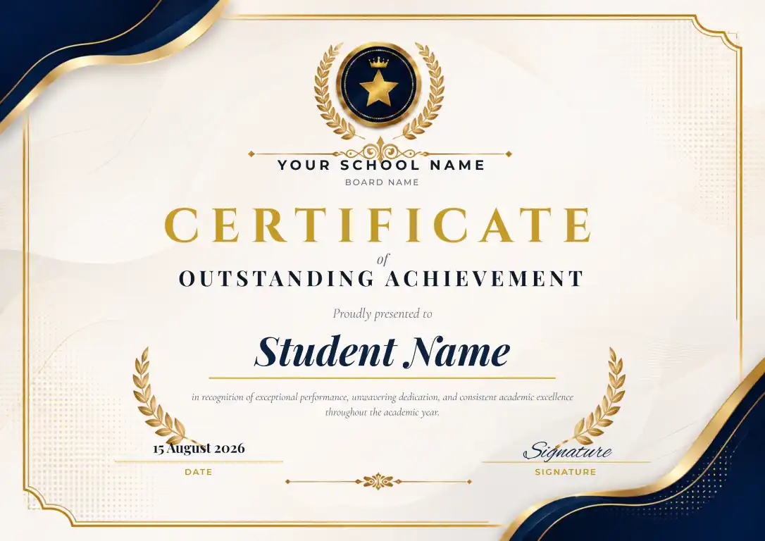 Student Achievement Certificate Design 2